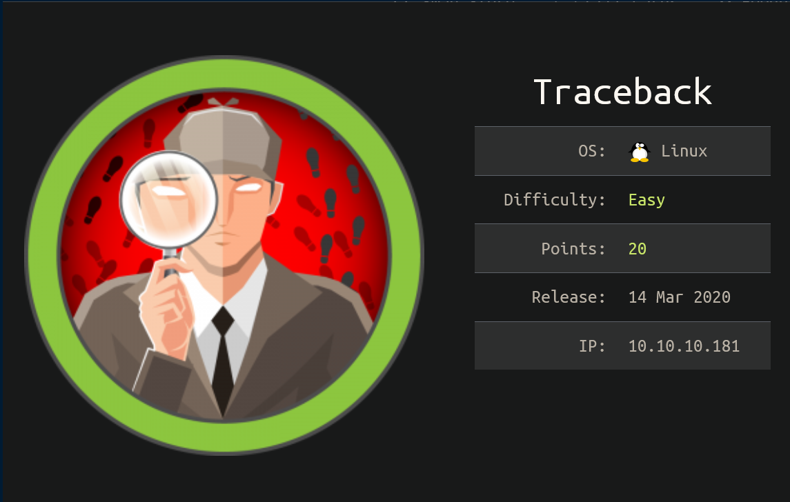 HackTheBox Writeup: Traceback